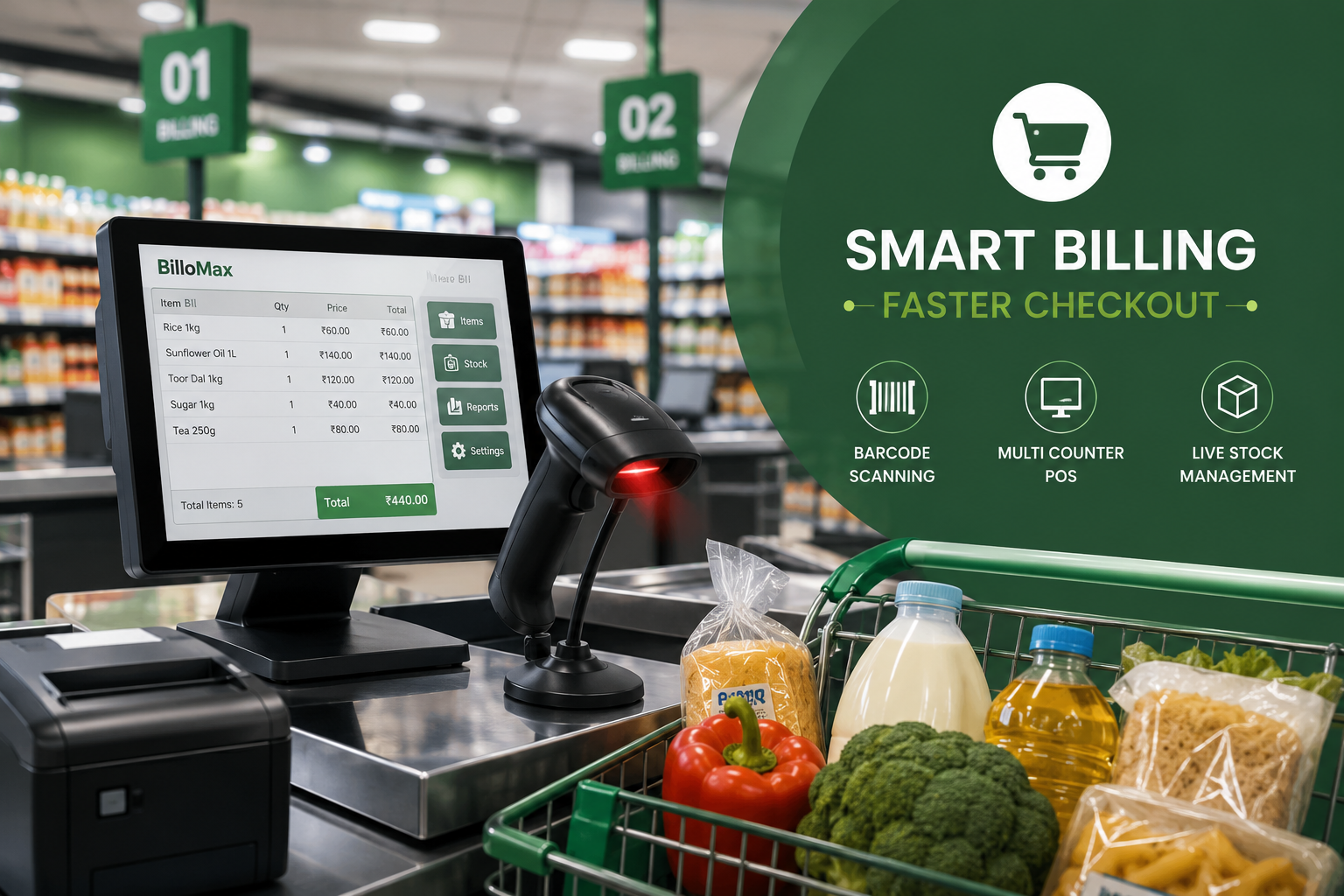 Supermarket Billing Software That Clears The Queue