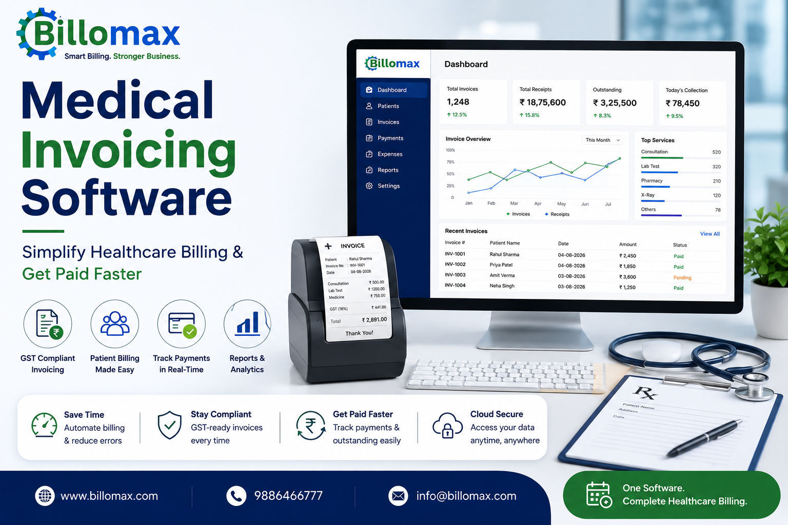 Medical Invoicing Software: Simplify Healthcare Billing & Get Paid Faster